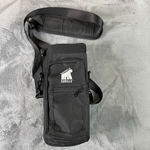 GUERRILLA‎ GORILLA Crossbody Shoulder Utility Bag Black Gorilla Monkey 10" Tall